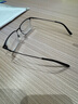 依视路（ESSILOR） 钻晶系列高清耐磨防蓝光近视超薄镜片专业配度数眼镜架男女镜框 金属-全框-2062GY-透明灰 镜框+依视路膜岩高清1.67现片 实拍图