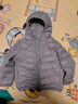 鸭鸭（YAYA）儿童羽绒服轻薄男女童装秋冬男童小童中大童轻便冬装外套D 雾霾蓝 110 实拍图
