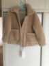 淳咪娜 皮草女新款宽松羊剪绒海宁皮草外套女复合羊羔毛皮毛一体颗粒绒 驼色 S - 升级款 95斤以下 100%羊毛 实拍图