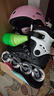米高轮滑鞋成人溜冰鞋直排轮旱冰鞋刷街花式男女休闲可拆卸内胆龙脊 黑白单鞋 40 实拍图