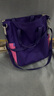 UEK小学生补习袋便携儿童手提袋子可爱补课包斜挎包美术袋深紫色 实拍图
