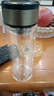 【⭐京东物流配送】高硼硅双层玻璃杯大容量泡茶杯水杯子茶水分离 【双层加厚】茶杯 350ml 1只 实拍图