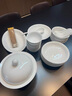 景德故事景德镇陶瓷餐具釉下彩整套家用4人碗盘中式玲珑白瓷碗碟套装送礼 实拍图