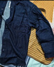 优衣库牛仔宽松衬衫/水洗产品/长袖男女装衬衣478115 480761 478115/68深蓝色 2XL 实拍图