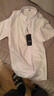 传棨 短袖衬衫男夏季薄款修身商务休闲上班商务正装职业男士衬衣 白色 39 实拍图