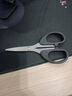 办公剪刀 儿童手工小剪刀 学生diy剪纸刀 裁纸刀不锈钢黑色小剪刀 美工剪刀6CMX12CM*2把 实拍图