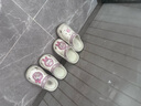 猪爸爸儿童拖鞋女孩宝宝夏季室内防滑男童洗澡沙滩小兔子洞洞鞋米白190 实拍图