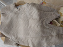 巴厘小猪新生婴儿连体衣服秋冬加厚初生儿和尚服睡衣保暖夹棉宝宝哈衣爬服 米灰 59cm 实拍图