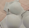 ubras[虞书欣同款]夹心软支撑光面小胸聚拢女无痕内衣隐形无钢圈文胸罩 【背勾款】奶盐蓝色 L 1 80C/80D 实拍图