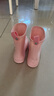 牧萌儿童雨鞋防水立体水鞋男童女童防滑耐磨宝宝雨靴 粉色美人鱼 34码 实拍图