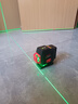 德力西电气进口室外红外线水平仪高精度强光细线自动调平激光户外绿蓝12线 绿光8线双电+上墙架+底座 实拍图