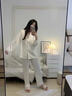 瑶梦令【实用礼物】轻奢睡衣女高端仿真丝家居服礼盒装生日礼物送闺蜜 米杏温柔【长袖长裤】-送礼首选 M 【80-105斤】 实拍图