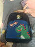 艾欣儿 儿童幼儿园小班书包女生男孩大中班可爱通动漫护脊小书包背包 老蓝配浅蓝大恐龙图 实拍图