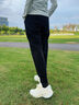 安踏（ANTA）束脚裤丨运动长裤女秋冬季宽松加绒亲肤针织裤舒适休闲裤收口卫裤 【奶芙裤-收口裤脚】基础黑 M （165/推荐100-115斤） 实拍图