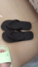 夏季潮流人字拖防滑外穿休闲男士沙滩耐磨泰国拖鞋大款象韩版防臭 黑色 40-41 实拍图