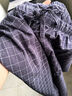 浪莎长睡裤男纯棉日系格子宽松大码青年水洗棉休闲居家裤 深灰 XL 实拍图