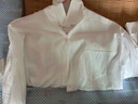 南木熊白色衬衫女冰丝衬衣女士新款洋气高级感法式宽松长袖衬衫防晒外套 防晒衬衫【75-110斤】 实拍图
