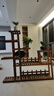 华观家居（Home Giving Furniture）可移动手推花架实木多层落地式花盆架子木质盆景阳台客厅室内多肉 加强款碳色大号带轮 实拍图