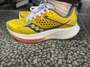 Saucony索康尼驭途17跑鞋男减震透气训练鞋跑步运动鞋子RIDE17 黄灰112 40 实拍图