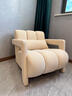 奶油风单人沙发椅设计师客厅懒人沙发家用小户型轻奢休闲椅网红款 牛油果绿 实拍图