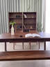 铁逍遥胡桃木实木书桌客厅化大长桌大板工作台家用办公桌学习电脑桌餐桌 胡桃木桌160*70*75厚4.5cm 实拍图