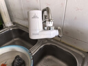海尔（Haier）净水器水龙头过滤器家用直滤饮用水自来水滤水器前置过滤器厨房卫生间用除余氯三挡出水可清洗滤芯 月光白 一机1芯 实拍图