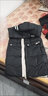 连帽棉衣女冬季韩版撞色宽松休闲百搭棉服外套中长款棉袄J673 黑色 L （110-120斤） 实拍图