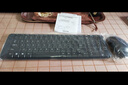 罗技（Logitech）MK120 键鼠套装 有线键鼠套装 办公键鼠套装 电脑键盘 USB即插即用 全尺寸 黑色 实拍图