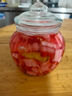 妙厨伦大容量加厚玻璃密封罐带盖家用腌制泡菜酿酒五谷杂粮储物收纳坛子 竖纹泡菜坛子【650ml】 实拍图