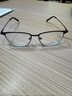 依视路（ESSILOR） 钻晶系列高清耐磨防蓝光近视超薄镜片专业配度数眼镜架男女镜框 金属-全框-2062GY-透明灰 镜框+依视路膜岩高清1.67现片 实拍图