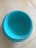 新款圆形家用洗脸盆加厚卫生间厨房洗衣洗菜洗脚宿舍泡脚盆 湖水蓝 【三件套】中号+大号+大号plus 实拍图