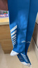 李宁（LI-NING）足球袜儿童长筒袜过膝防滑训练护腿板袜套高筒长袜子男蓝白-S 实拍图