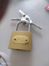 润华年十字挂锁防盗锁家用门锁抽屉锁防水防锈防撬锁具宿舍用锁子柜子锁 单开38mm (3把十字钥匙)中小号 实拍图