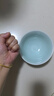 龙泉青瓷家用米饭碗高脚斗笠碗稀饭碗陶瓷酒店餐饮耐高温加热喇叭碗汤碗 弟窑粉青【6寸】 实拍图
