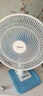 美的（Midea）台式电风扇家用台扇7叶3档宿舍卧室台风扇客厅办公室节能省电摇头电扇学生床上 FGAU40D【蓝白色升级款】 实拍图