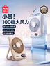 名创优品（MINISO）【25年新品】风宝桌面风扇小型电风扇迷你小风扇办公室桌上学生宿舍床上便携式无线床头静音电扇 【摩卡棕Ultra】100档风力|2000mAh 48小时续航|顶配降噪 实拍图