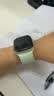 MSSM适用苹果手表表带apple watch S12/11硅胶磁吸iwatch s10/9/se3/Ultra4/3/2回环运动表带 淡薄荷 实拍图