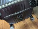 纯奢（CHEYSIR）五轮超大容量行李箱万向轮PC拉杆箱男女学生旅行箱密码箱包皮箱子 经典款-白配蓝·减震刹车功能 26英寸 -抗菌内里【创新5轮-中途旅游/上学】 实拍图
