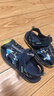 鸿星尔克儿童凉鞋男童软底透气沙滩鞋男童凉鞋大童鞋 藏深蓝/冰玉蓝 -偏小1码 34 实拍图