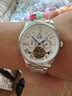 上海（SHANGHAI）手表礼物 男士自动机械表 国民系列 露摆 镂空银SH6003N-1 实拍图