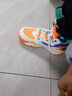 鸿星尔克（ERKE）童鞋儿童篮球鞋春季男中大童绑带缓震球鞋微晶白/蜜蜡橙37 实拍图