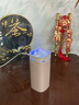 ZXJIEN加湿器迷你 办公室桌面小型车载净化器卧室家用轻音USB便捷双喷加湿器七彩火焰加湿器 【淡粉咖】600ml容量/双喷大雾量/Type-c 实拍图