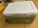 北岳保温箱冰袋冷藏箱户外露营冰晶块保鲜箱商用车载摆摊移动小冰箱桶 9L抹茶色【冰晶盒+冰袋*4】 实拍图