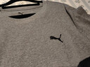彪马（PUMA）纯色宽松短袖T恤男女情侣款新款夏季运动上衣 690409 灰色-03 XL (185/104A) 实拍图