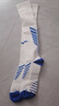李宁（LI-NING）足球袜儿童长筒袜过膝防滑训练护腿板袜套高筒长袜子男 白蓝-XL 实拍图
