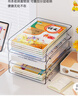 享乐屋桌面收纳盒亚克力透明书桌置物架书籍书本整理盒多层文件架多功能 透明加长3层 加厚PET 分类收纳 实拍图