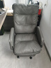 英斯迪尔（INSDEA）家用老板椅舒适久坐办公椅电脑椅可躺靠背椅书房书桌商务沙发座椅 灰色+脚踏-纳米皮【加厚乳胶】 铝合金脚 实拍图