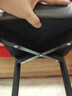 树浩餐椅家用餐桌椅子轻奢高级凳子靠背出租房用靠背椅铁艺麻将梳妆椅 灰面【皮革/碳钢腿】纯黑色 实拍图