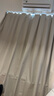 铭聚布艺（MINGJU）窗帘 全遮光窗帘成品窗帘布遮阳帘 涤塔夫椰奶挂钩式2.7*2.4单片 实拍图