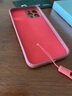 谜麟 适用苹果12手机壳液态硅胶摄像头全包iPhone12ProMax手机壳防摔苹果12Pro保护壳防滑软壳 苹果12promax【山茶红+全屏钢化膜+挂绳】 实拍图